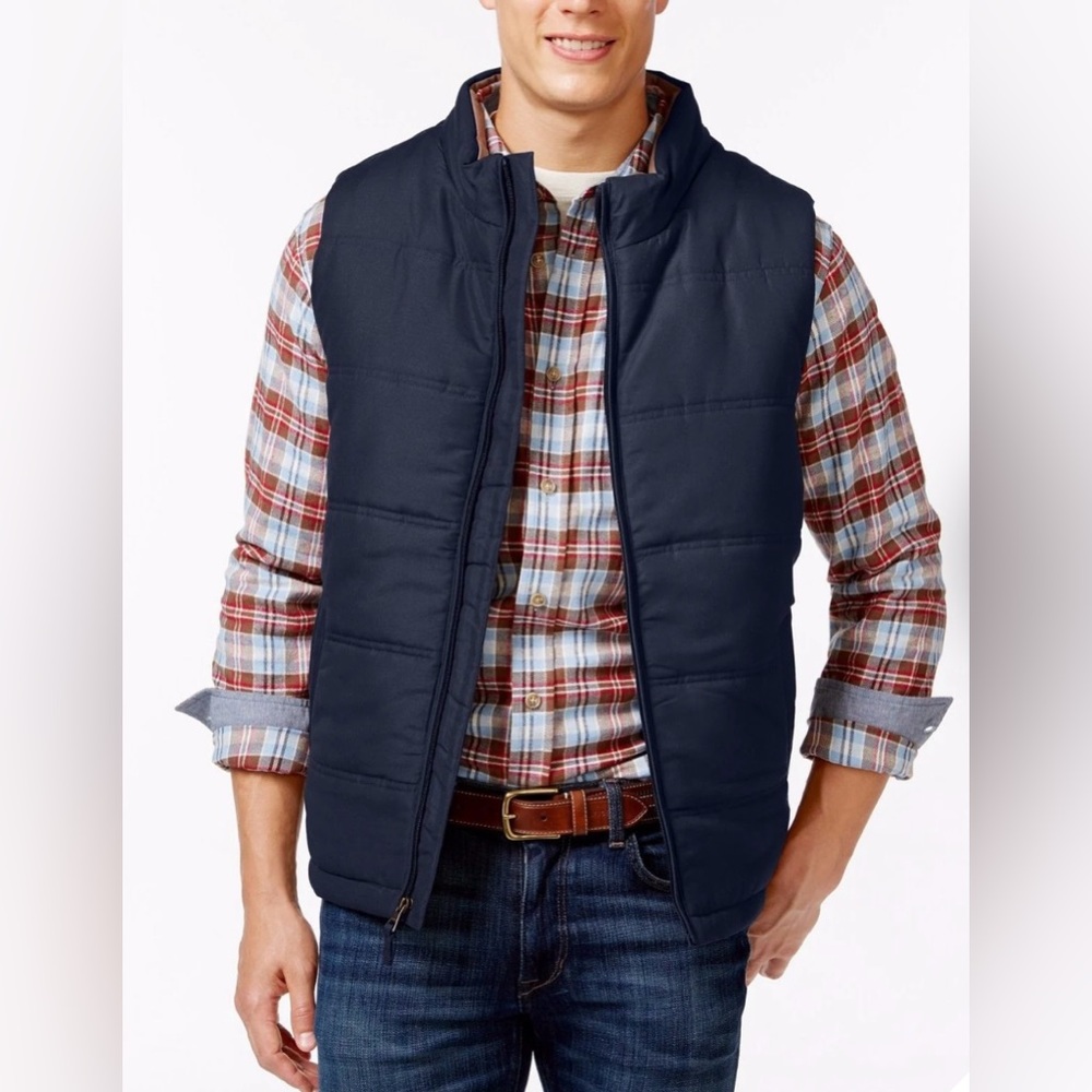 NWOT Men's Blue Puffer Vest by Weatherproof size XL